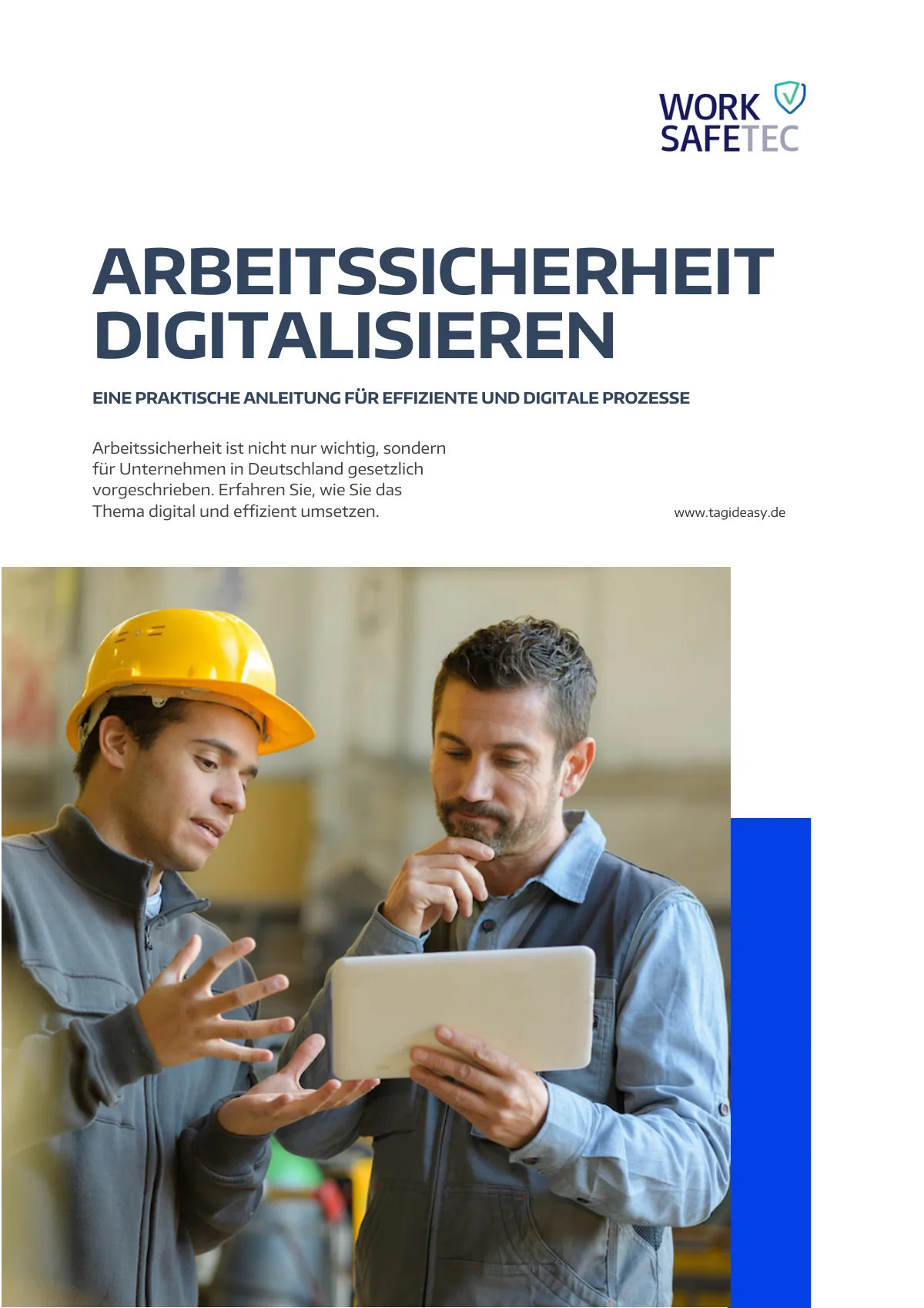 Titelseite des Whitepapers Arbeitssicherheit digitalisieren