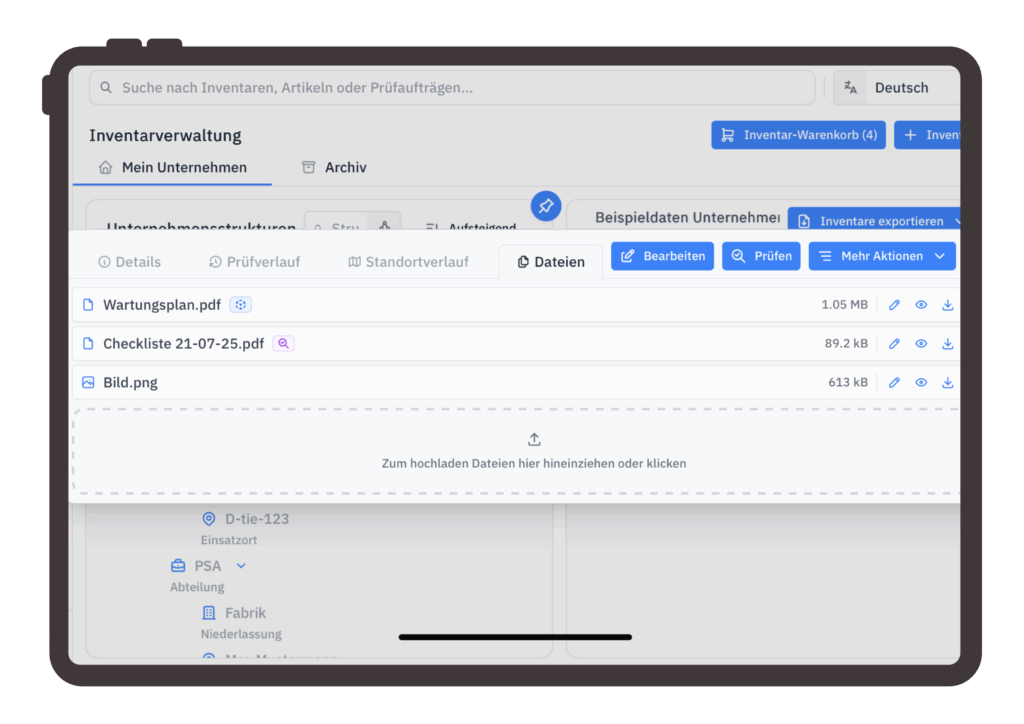 Dateien managen