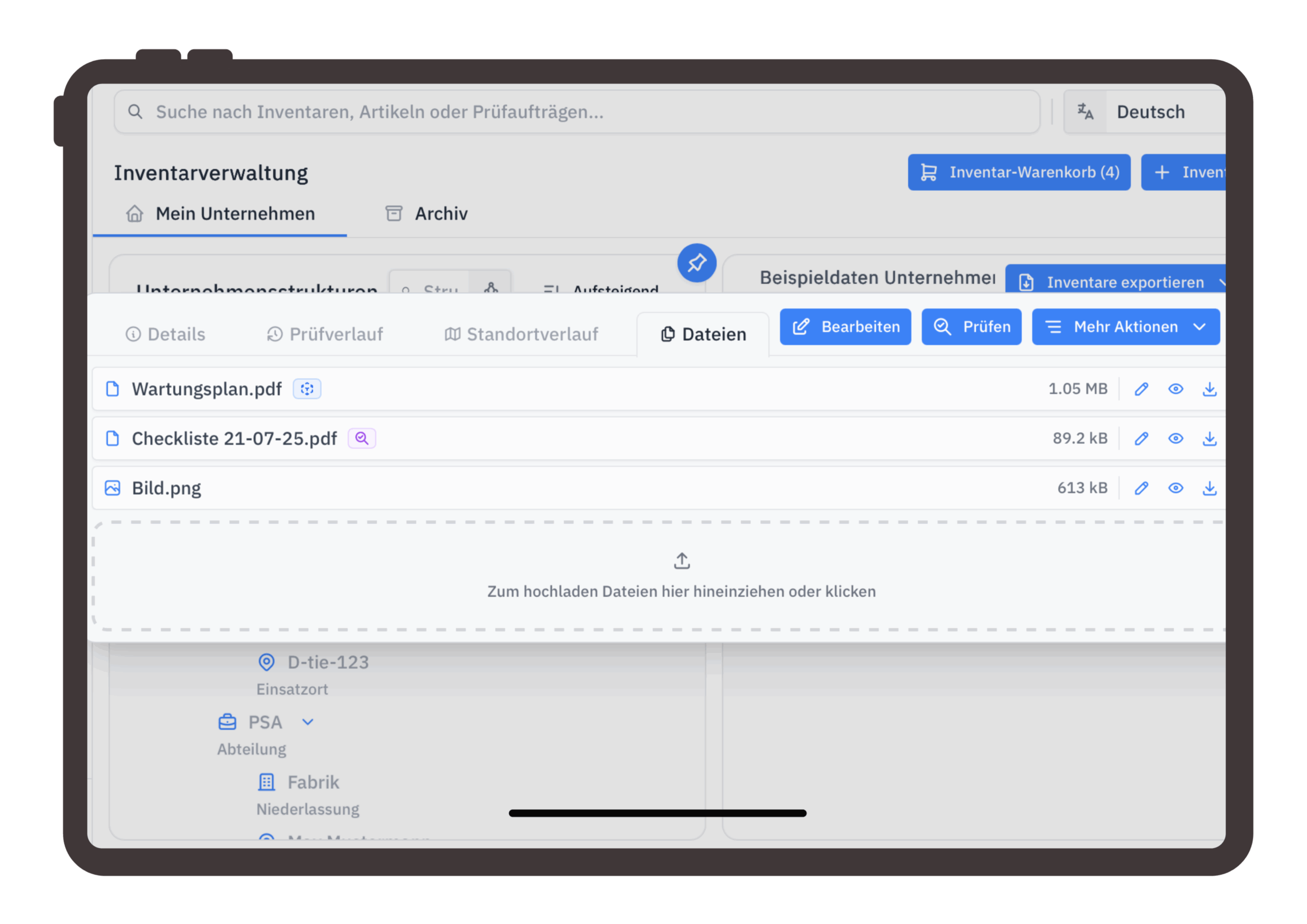 Dateien managen
